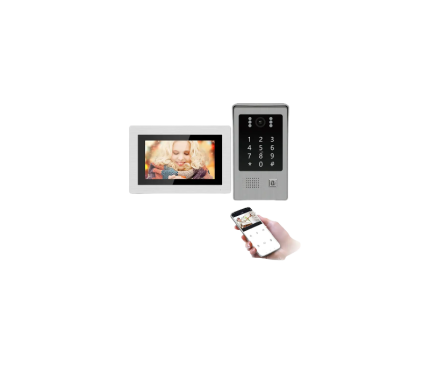7” LCD Touch screen Monitor Video doorphone Intercom -B122