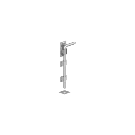 Pedestrian/Driveway Gate drop ground latch