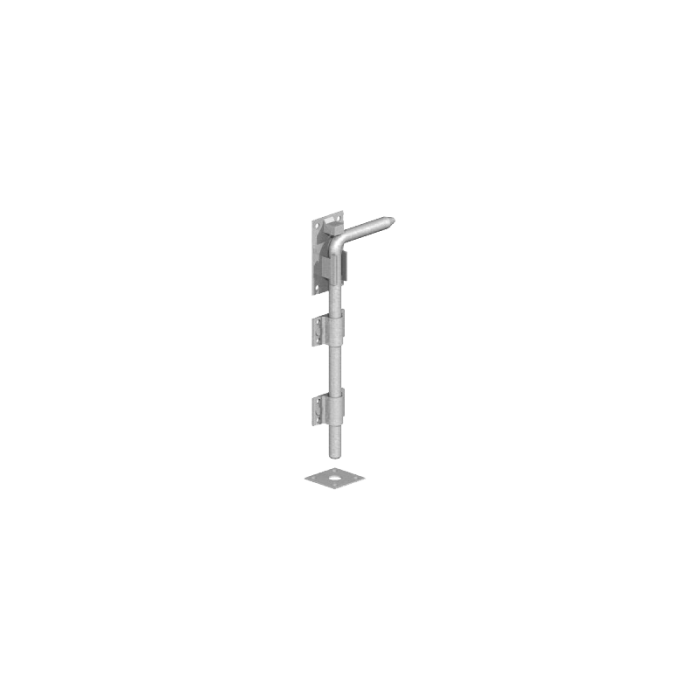 Pedestrian/Driveway Gate drop ground latch